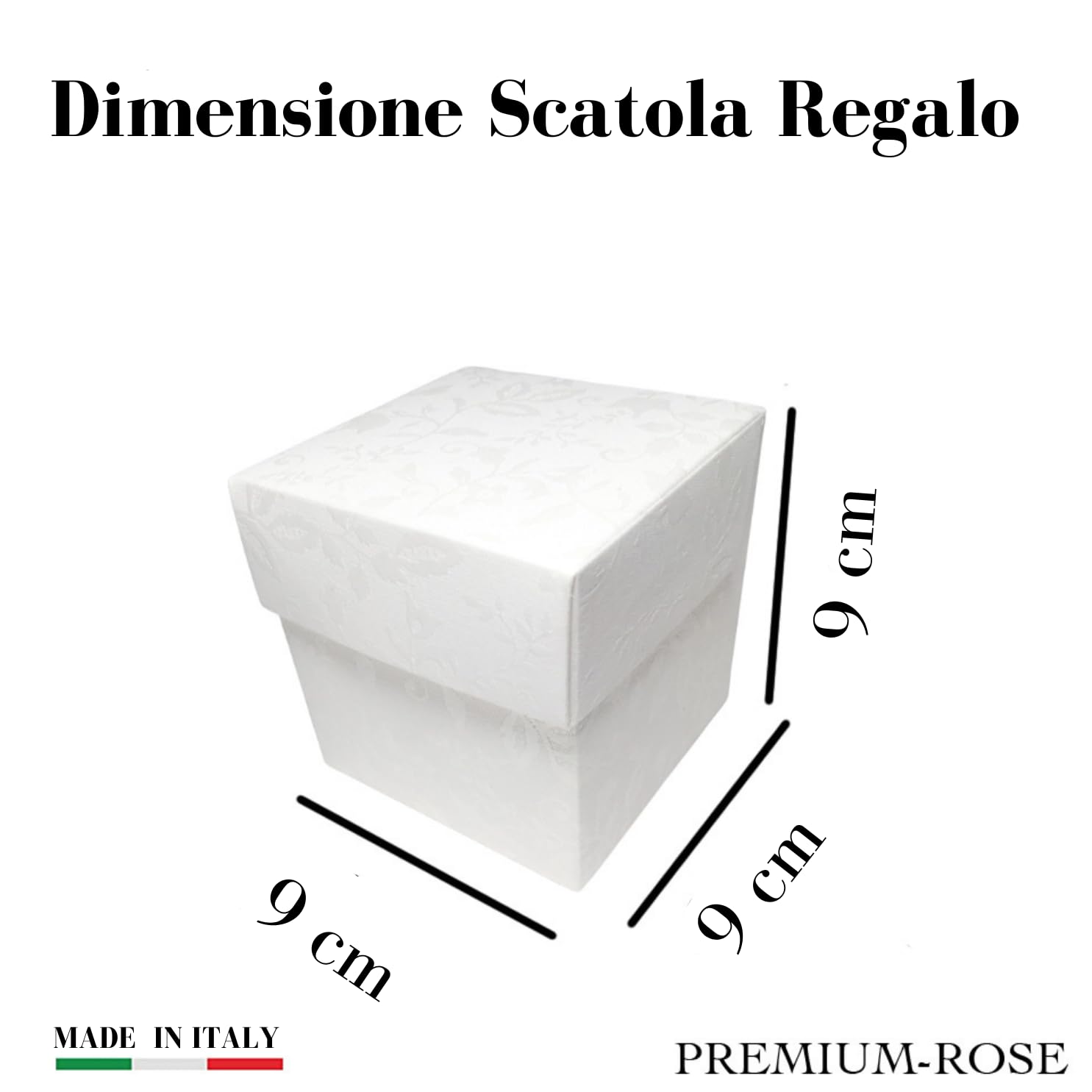 Box Tondo Rosa Oro stabilizzata Profumata plexiglass 9cm Idea Regalo Nozze Matrimonio Anniversario 50 Anni Fatto in Italia