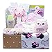 Cestino neonato - Confezione Regalo di Benvenuto con Vestiti in Cotone, Pannolini e Salviette Biodegradabili, Orsacchiotto e altro - Cotone Vegano e Ipoallergenico (BBOX2)