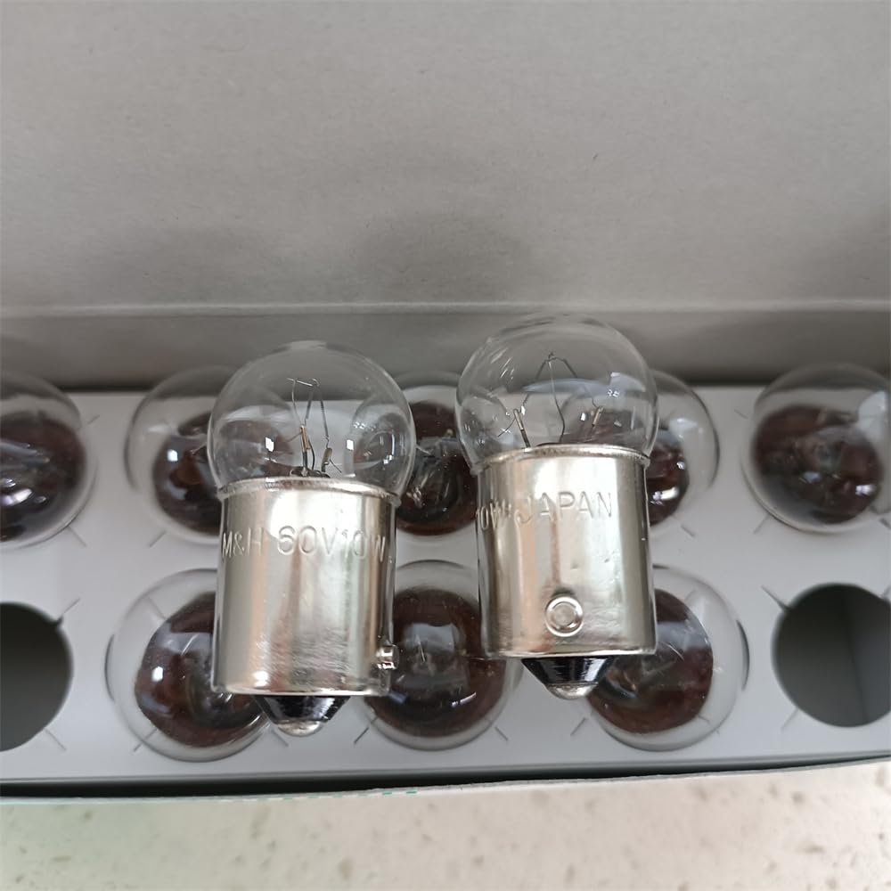 Nichiyu TCM - Lampadina di retromarcia per carrello elevatore elettrico giapponese MH 5268A 5768A 1156 BA15S 48V 60V 10W Nichiyu TCM lampada di retromarcia Komatsu 48 60 Volt (BA15S 60V 10W, 10