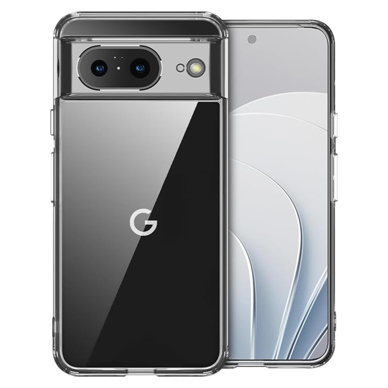 Image of Case Creation Brand - Mobile Cover for Google Pixel 8 (Soft & Flexible Back Case), Transparent