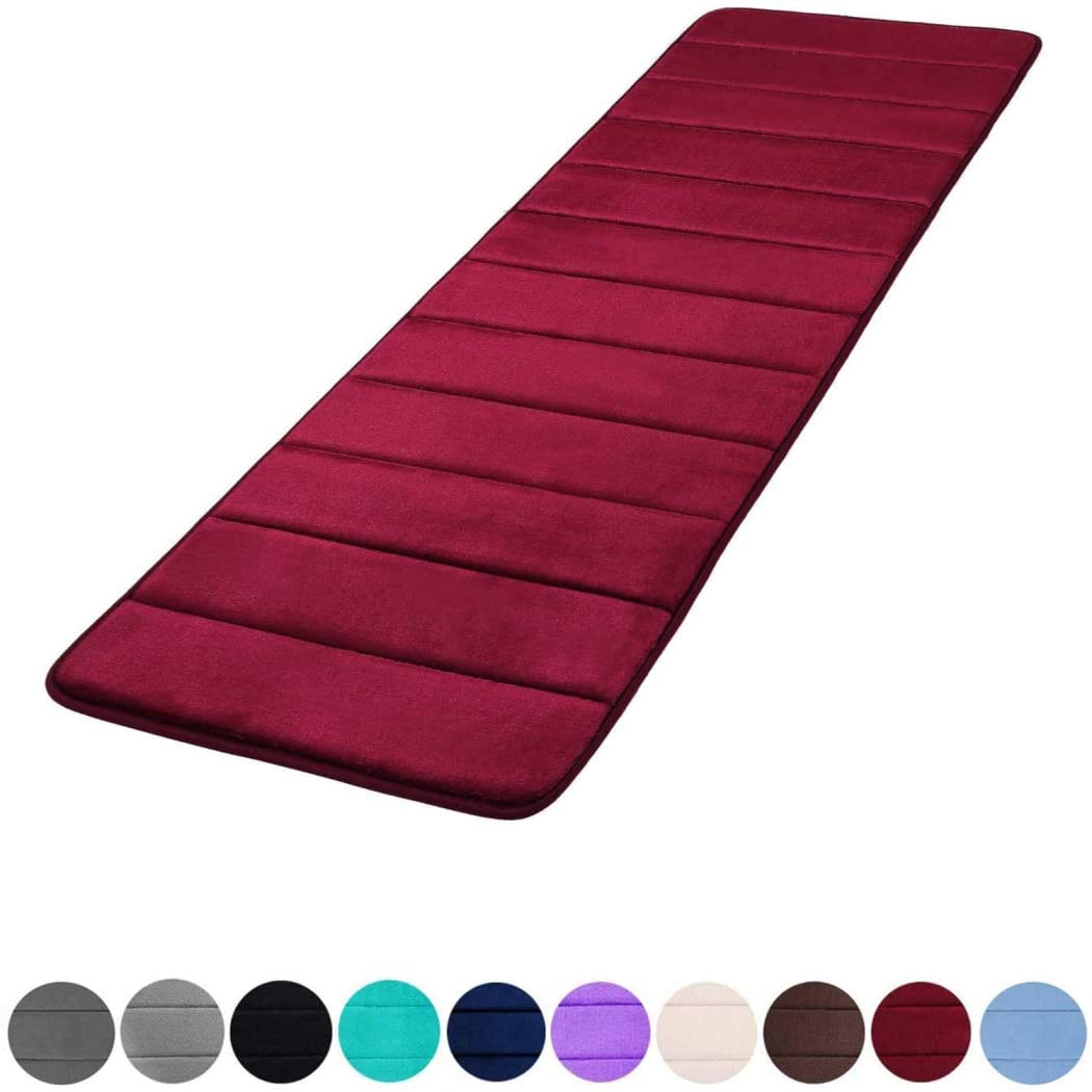 ZLZNX Memory Foam rutschfeste Badematten Weiches Wasser Saugfähig WC Teppich Waschbar, Badteppiche,1,60cm*100cm