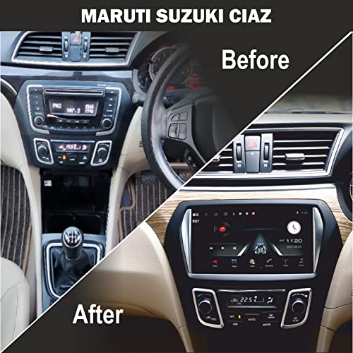 Image of 9 Inches Advanced Car Radio Receiver Android System for Maruti Ciaz with 2GB /32GB RAM & ROM, Gorilla Glass /Full HD Display /WiFi /GPS /Steering Wheel Connectivity and HD Parking Camera