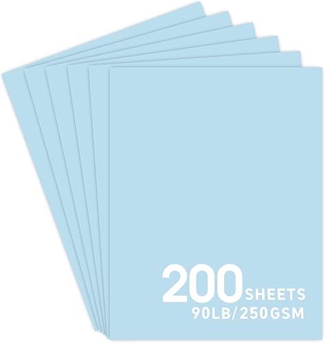 Cartulina 8.5x11 200 hojas 8.11 oz 80lb (negro)