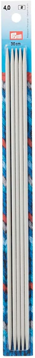 Prym INOX Strumpf- und Handschuhstricknadeln 15cm - 30cm, 4,0/30cm