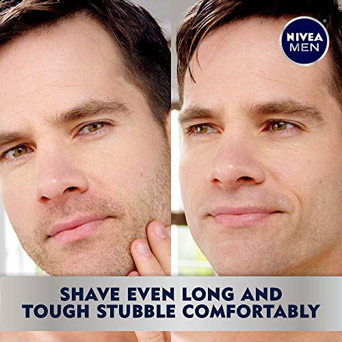 Nivea Men Sensitive Skin & Stubble Shave Gel - With Beard Softener For Men – 7 Ounce. Can #TOP4