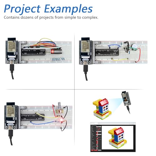 Freenove ESP32 Kit Dev CAM Board Basic Starter Kit, Dual-core 32-bit 240 MHz Microcontroller, Onboard Camera WiFi+BT - Image 4