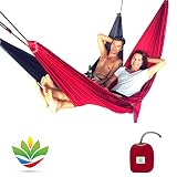 Hammock Bliss Tandem - One Hammock with Two Separate Spaces Allows Two People to Hang Together in Bl