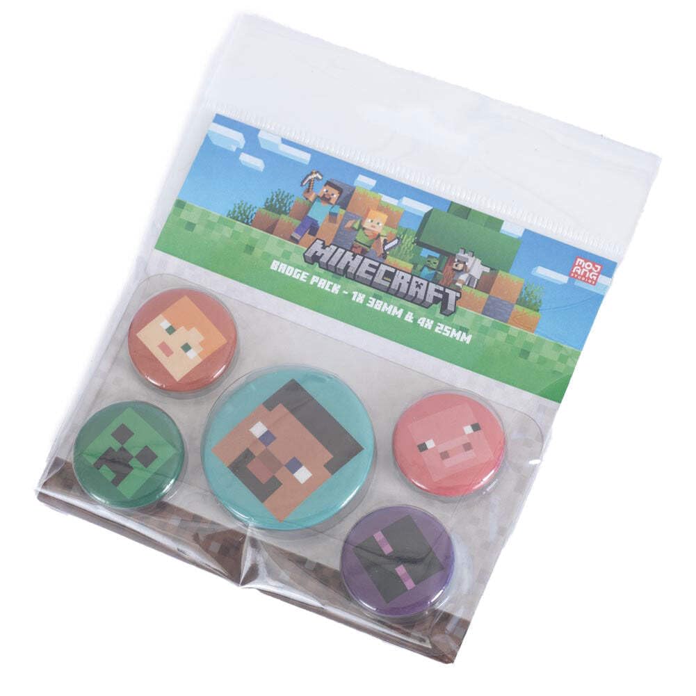 Zestaw odznak Minecraft