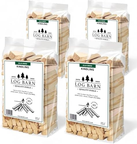 Log Barn Kiln-Dried Kindling Wood for Wood Burner – approx. 10kg ...