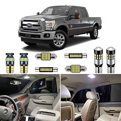 Kit de 11 luces LED blancas para interior Ford F250 F350 2008-2020