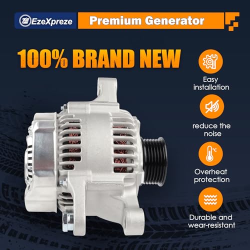 Image of Ezexpreze L4 1.8L 13878N Alternator Replacement for Toyota Corolla 2003 2005 2006 2007 2008, Matrix 2003-2008, Celica 2000-2005, for Pontiac Vibe 2003 2004 2005 2006 2007 2008 Replace# 27060-0D110