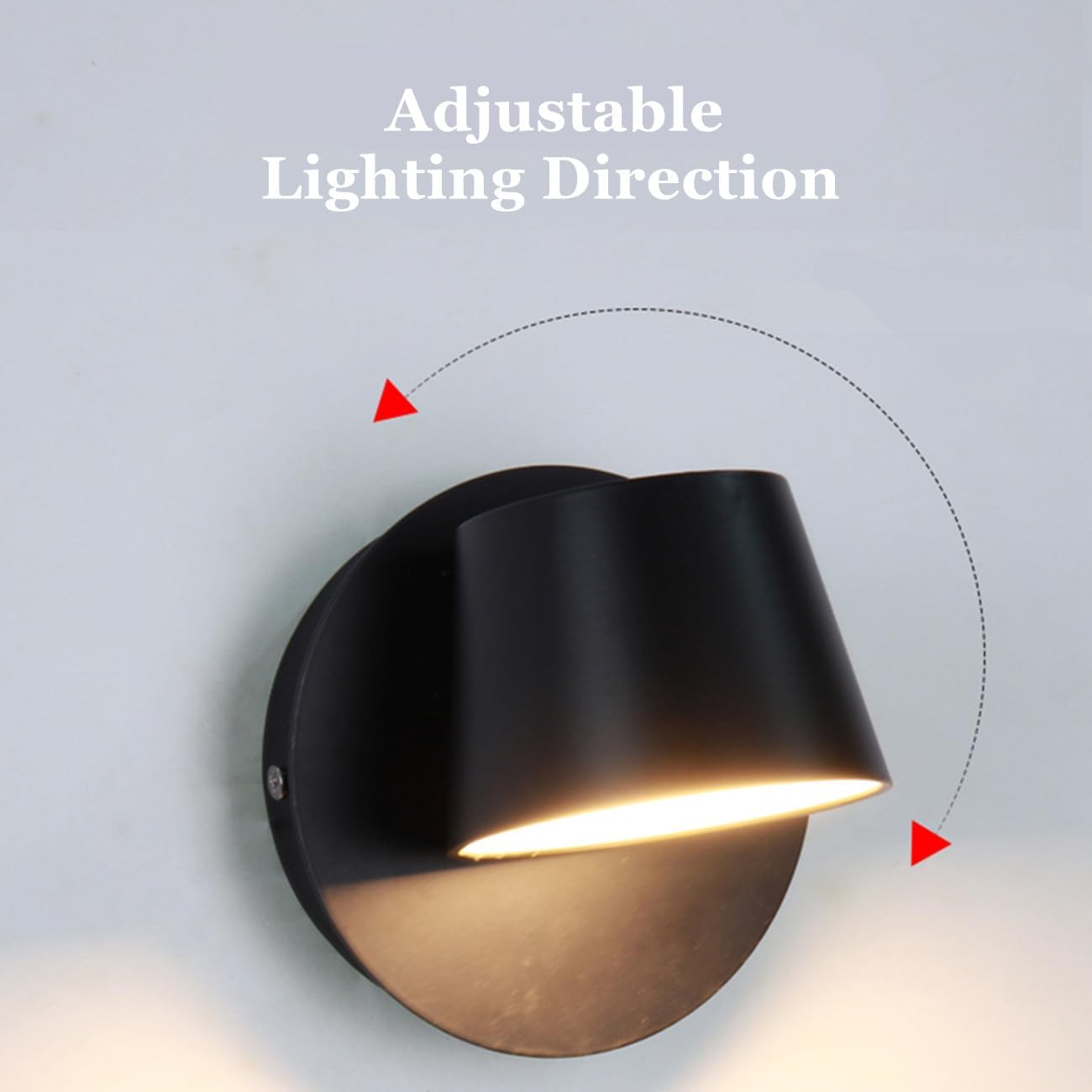 LED Wall Sconce Lamp, 10W Warm White Up and Down Bedside Reading Light - Image 4
