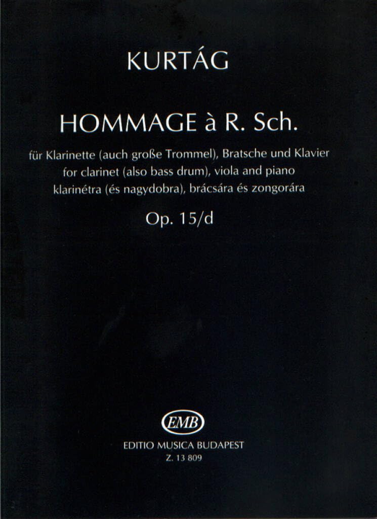 Hommage a r. schumann op. 15d partitura de concierto para preparar recitales de piano