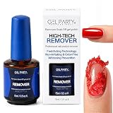GEL PARTY Gel Nail Polish Remover 15ml – No Soak, No Foil, Fast Gel Remover for Nails, Removes Gel Polish in 3-5 Minutes, Safe for Natural Nails, Easy DIY Nail Removal at Home