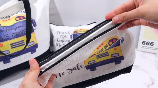 Set 4 Bolsas de Lona para Conductores de Autobús Escolar miniatura 7