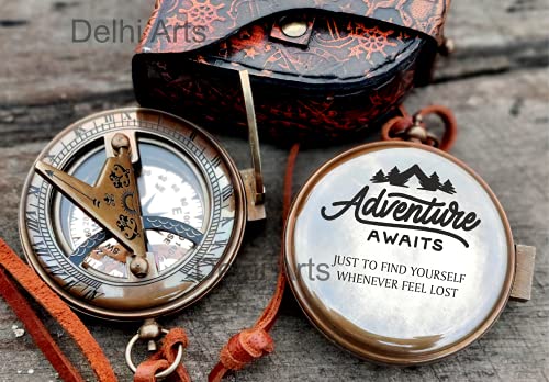 Personalized Compass Sundial Engraved Compass, Custom Compass, Wedding Gift, Groomsmen Gift, Wedding Keepsake, Christmas, Baptism, Graduation, Boy Scouts, Sundial, Nautical, Anniversary, Fathers Day #TOP4