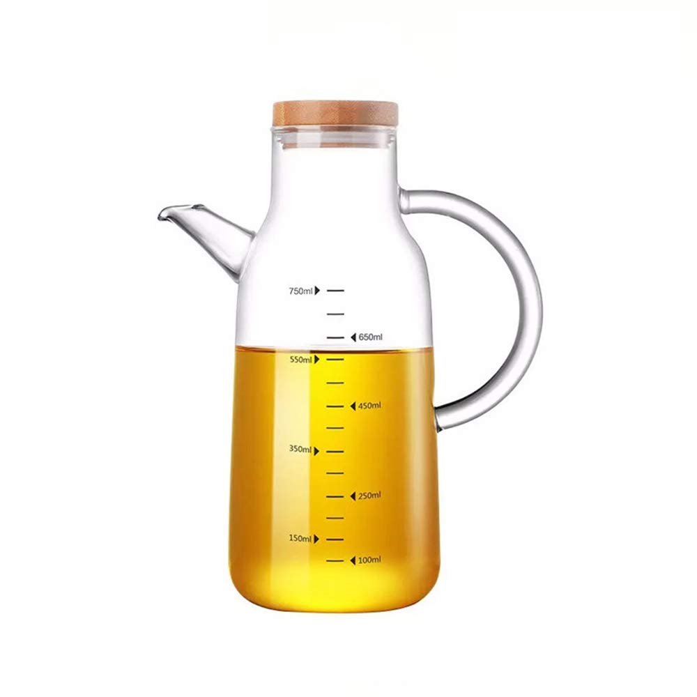 WANGLX ST Storage Container, Kitchen Supplies, Borosilicate Glass oil Pot, Metering Bottle, Soy Sauce Vinegar Bottle Seasoning Pot Seasoning oil Bottle, A