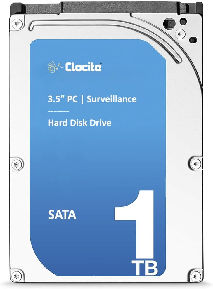 1 TB SATA Hard Disk for Desktop/Surveillance–8.89 cm(3.5 Inch), 6 Gb/s 7200 RPM High Speed Data Transfer | DVR NVR Security Camera System | Heavy Duty Hard Drive with 256 MB Cache for Computer PC