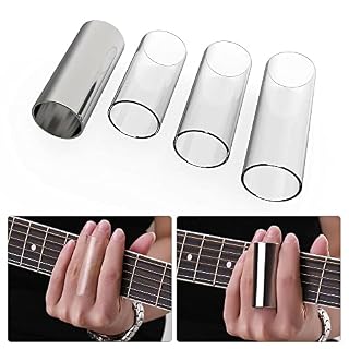 4 lames en verre/acier + 4 médiators pour guitare électrique acoustique - Les Beatles, Paul McCartney, John Lennon, RIngo Starr, George Harrison 4 lames en verre/acier + 4 médiators pour guitare électrique acoustique – Image 3