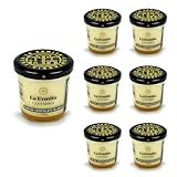 LA ERMITA Flan de Chocolate Blanco, Postre Lácteo Artesanal con Leche, Queso y Cobertura de Chocolate Blanco, Sin Gluten, 110 g (Pack 6 unidades)