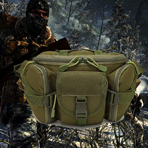 Cogihome Mochila de cintura tática, bolsa de cintura para garrafa de água de viagem de nylon, bolsa
