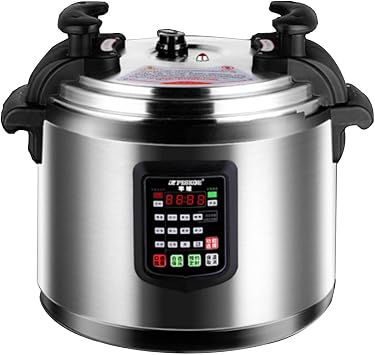 HNZXIB 21L Commercial Electric Pressure Cooker, 3000W Pressure Canner with Non-Stick Pot, 220V, for Hotel, Restaurant, Fast Cooking, AI Control, 24H Timer