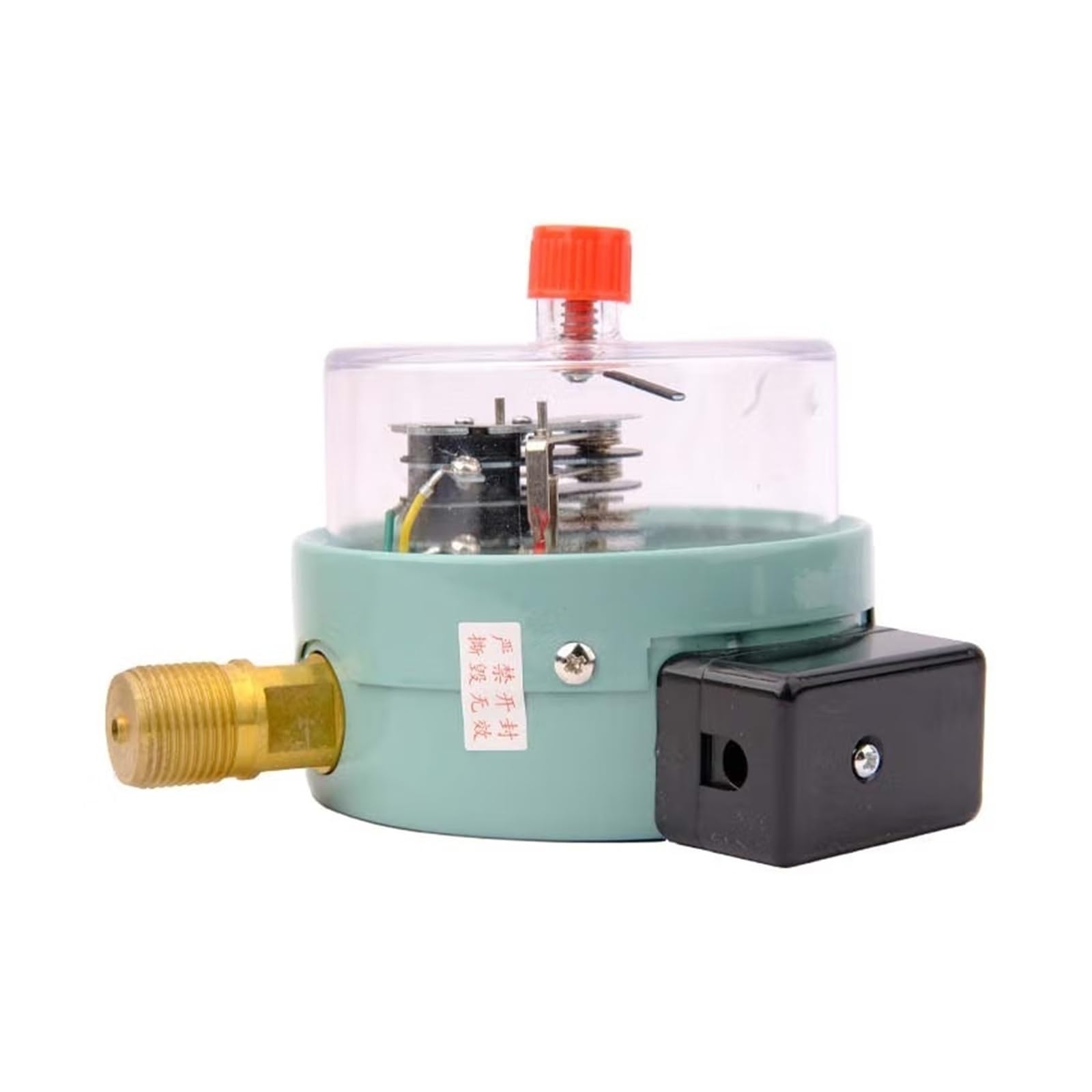 Manómetro de contacto eléctrico YXC-100 con alarma de límite superior e inferior radial, presión de agua, presión de aceite, presión de aire, control automático de presión de 0 a 0,25 MPa (-0,1 a 0