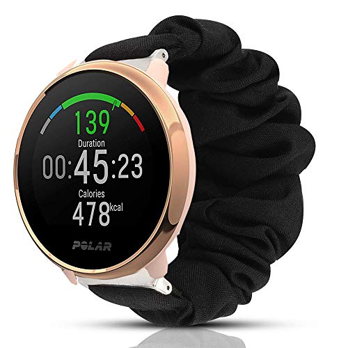 200Pcs Compatible for Polar Ignite Band, Blueshaw Fabric Elastic Scrunchie Elastic Watch Band Women Cute Replacement Straps for Polar Ignite Fitness Watch (Black) 200Pcs Compatible for Polar Ignite Band, Blueshaw Fabric Elastic Scrunchie Elastic Watch Band Women Cute Replacement Straps for Polar Ignite Fitness Watch (Black)