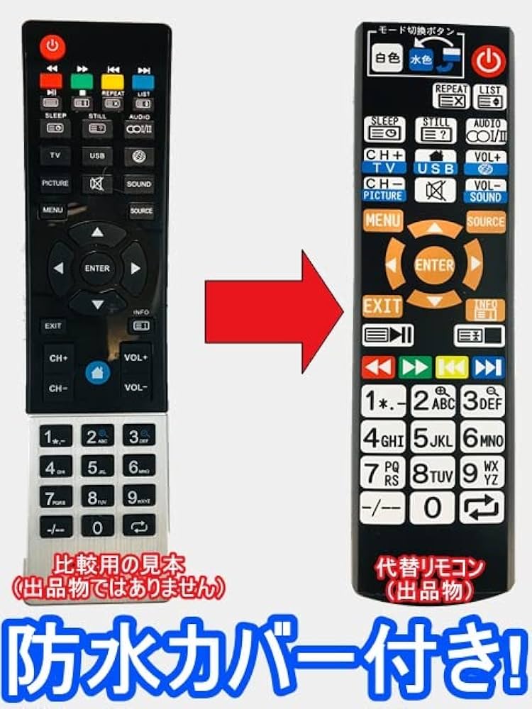 代替リモコン155a防水カバー付 DMM.make 互換 リモコン Amazon | 【代替リモコン155a】防水カバー付 DMM.make 互換 (DME
