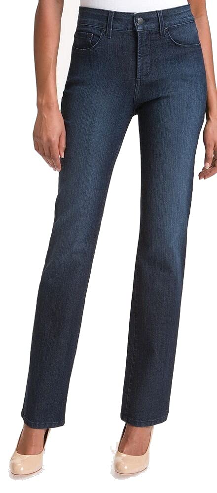 NYDJ womens Marilyn Straight Denim jeans, Black Bdm, 12 US — view 44