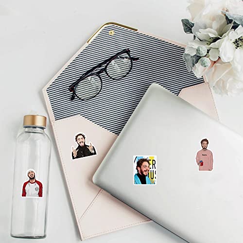 Pegatinas de Post Malone BARISC pack de 50 vinilos impermeables para personalizar portátiles 7