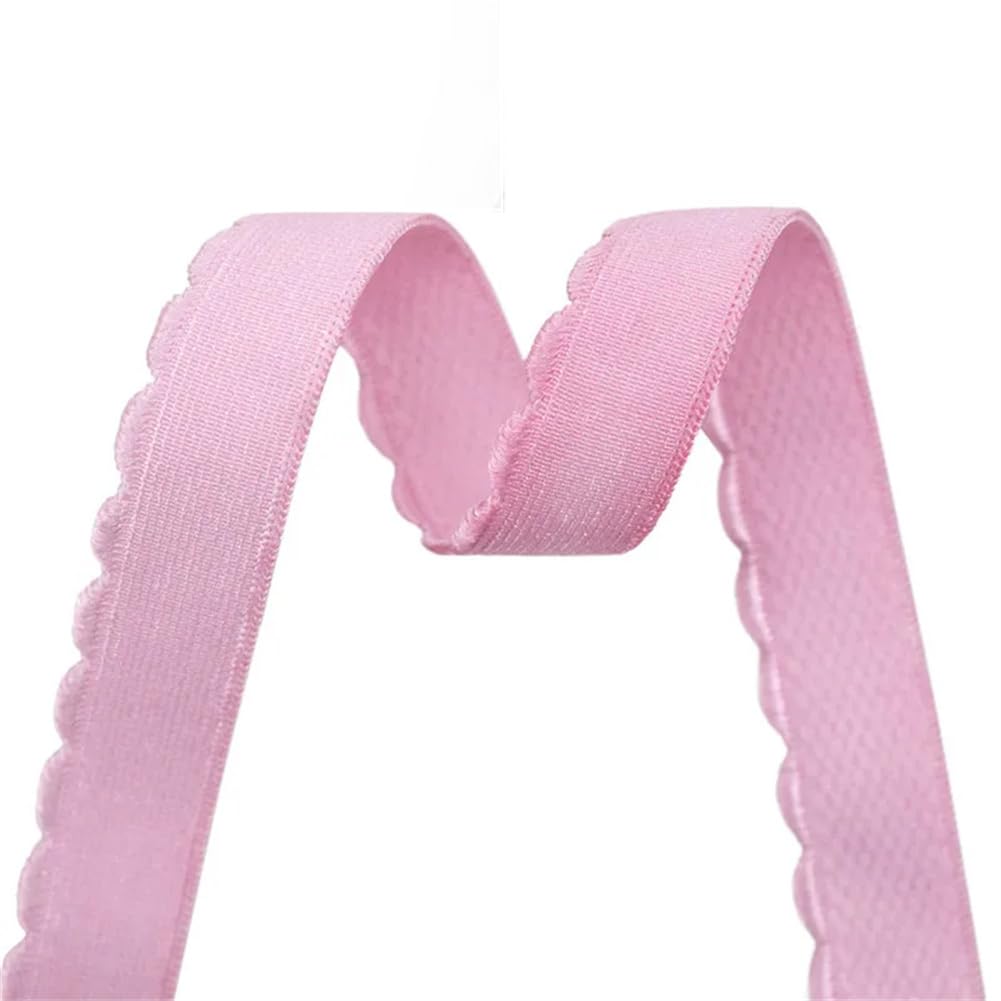 Bande Élastique Tricot Nylon Noir 18 Mm - Ruban Élastique Pour Sous-vêtements, Bretelles Et Couture - 10 Yards