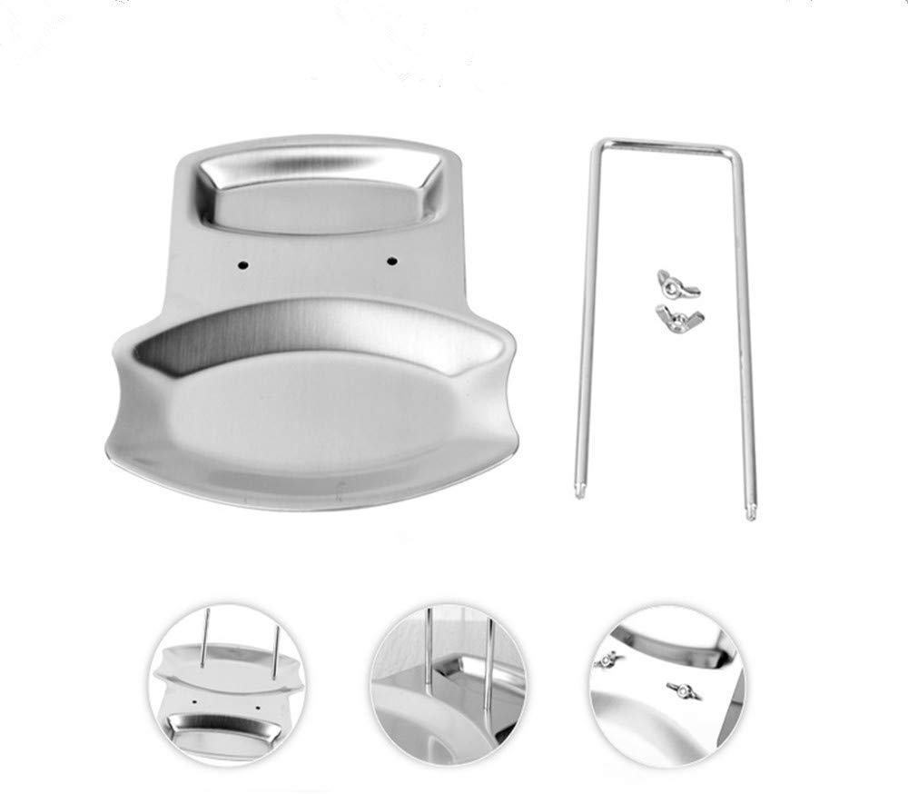 Support Couvercle Repose Cuillère Couteaux Cuillères Fourchettes Spatule en Acier Inoxydable Repose Couvert Porte Couvercle Ustensile de Cuisine