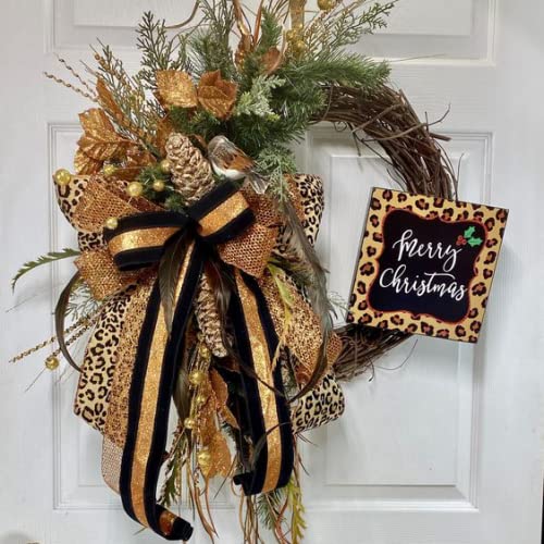 Pandahall 4 Rolls Leopard Print Grosgrain Ribbon 1 Inch Wide Assorted Animal Cheetah Print Craft Ribbon For Headbands Hair Bows Gift Wrapping Sewing Crafting (10 Yards/Roll) #TOP6