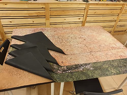 warzone studio 44 x 30 inch double-sided rubber battle mat homeland  saraha  bag