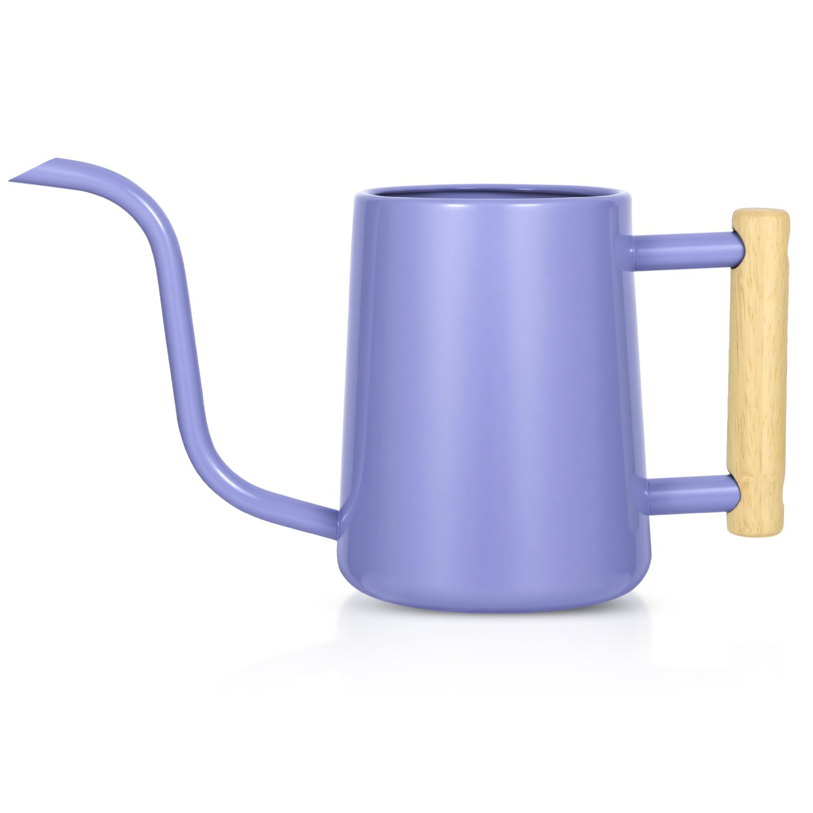 Konewka do nawadniania roślin domowych, 1000 ml, metalowa konewka ze stali nierdzewnej, doniczka z długą wylewką, do wnętrz, roślin domowych, bonsai, na zewnątrz, ogród, kwiaty, dekoracyjna (fioletowa