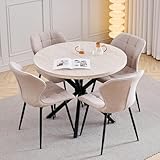 Robuste et durable : Les pieds de table en métal épais et le plateau avec revêtement résistant aux rayures garantissent une grande capacité de charge et une utilisation quotidienne sans souci.