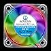 WINSINN 40mm RGB USB Fan 5V, LED Colorful 3D Printer Micro 5 Volt Fans 4010 Hydraulic Bearing, Brushless Cooling 40mmx10mm 2PIN (Pack of 4Pcs)