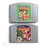 Red plum GAOHEREN Banjo-Kazooie Banjo-Tooie USA versión apta para consola de juegos de 64 bits, compatible con tarjeta de cartucho de videojuegos GHR (color: Banjo Kazooie US)