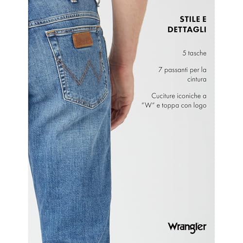 Wrangler Texas, Jeans Uomo, Worn Broke, 42W / 34L - 6