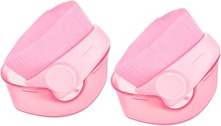 CLISPEED 2pcs Portable Pink Foundation Brush ...