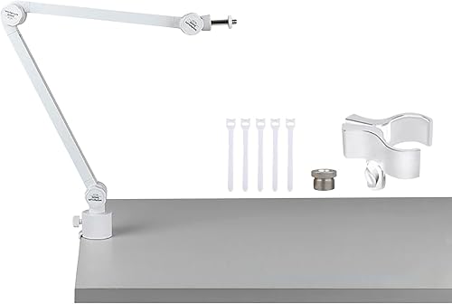 Miniatura 7 de Flexible Adjustable Desktop Microphone Stand Mic Boom Arm For Streaming Cooking Craft Overhead Mount For Podcasting