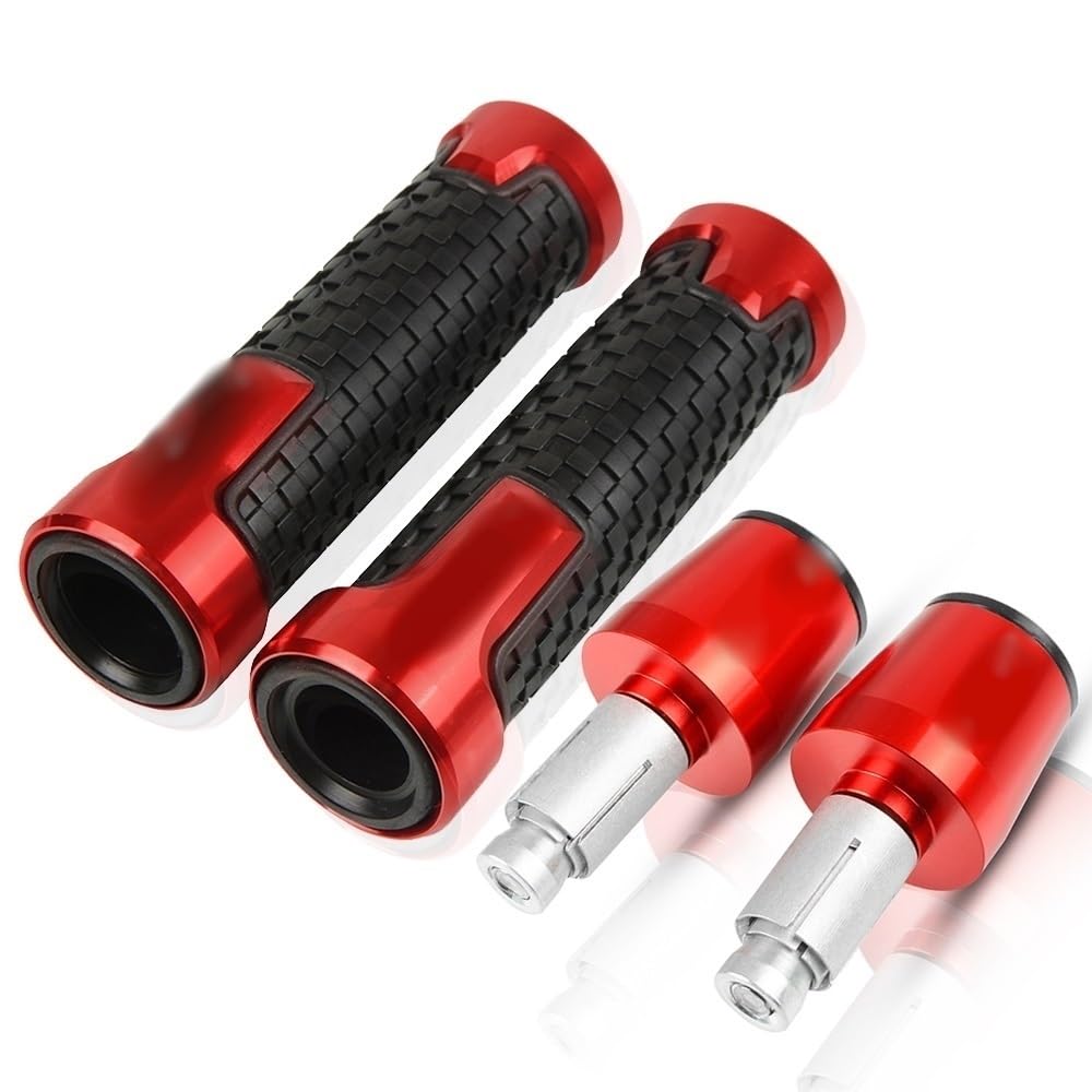 Empuñaduras de manillar motocicleta CRF150R con enchufe de piezas y mango rojo