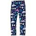 Bleubell Girls Navy Leggings Dinosaur Printed Pants Size (5T, Blue)