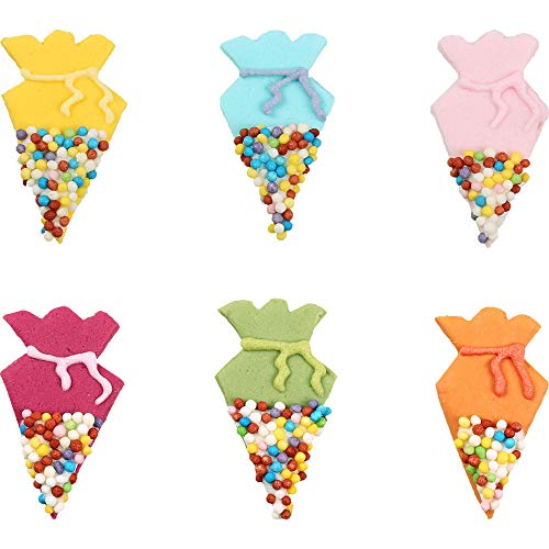 Bombasei Mini Fondant-Schultüten 6er Set, 96 Stk , 816 g Cover