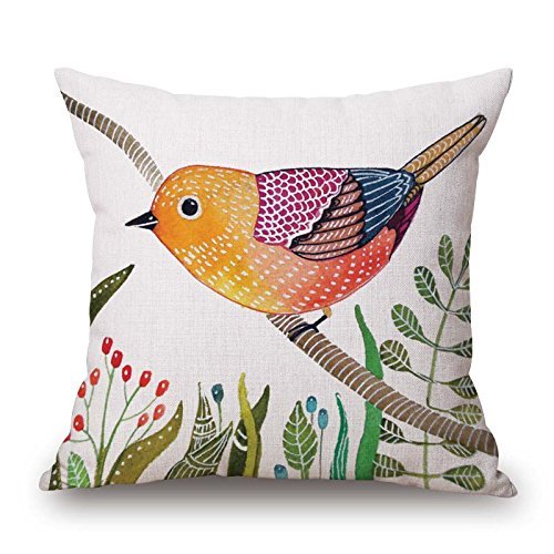 beautifulseason Bird Christmas Pillow Cases 20 X 20 Inches/50 by 50 Cm For Living Room Dining Room Coffee House GF Bench with 2 Sides