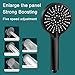 BILIKEYU High Pressure Handheld Showerhead With 5 Spray Modes Filtered Shower Head Water Heater Filter Large Panel Shower Nozzle Luxury Design For Bathroom Gym Senior Hotel Pool Tool (Black, One Size)
