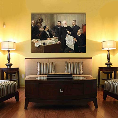 "Portret van Jules Roc" door Henri Rousseau Schilderij Canvasafdrukken Voor Muur Foto's Thuis Woonkamer Decoratie Moderne Keuken Muurkunst voor Slaapkamerdecoratie (100x140cm39x55inch, ingelijst) - Image 4