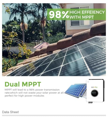 Image of Sunwe Hybrid Solar Inverter 12KW 48V | Single Phase | Transformerless | On-Grid Off-Grid | Batteryless | Grid Export | WiFi | Supports Lithium & Lead-Acid | 2 Years Repair + 3 Years Service Warranty