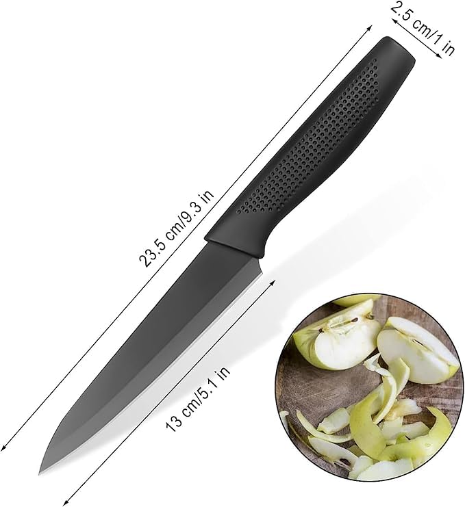 High Carbon Stainless Steel Ultra Sharp Knife for Vegetables Fruit and Meat Steak Knives, Dishwasher Safe. 4